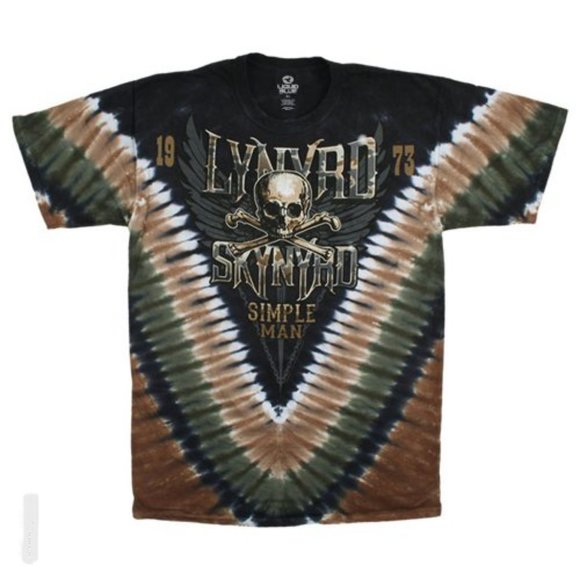 Lynyrd Skynyrd Simple Man Tie-Dye ~ by Liquid Blue ~ Choose Size ~ Brand New! - Picture 1 of 3